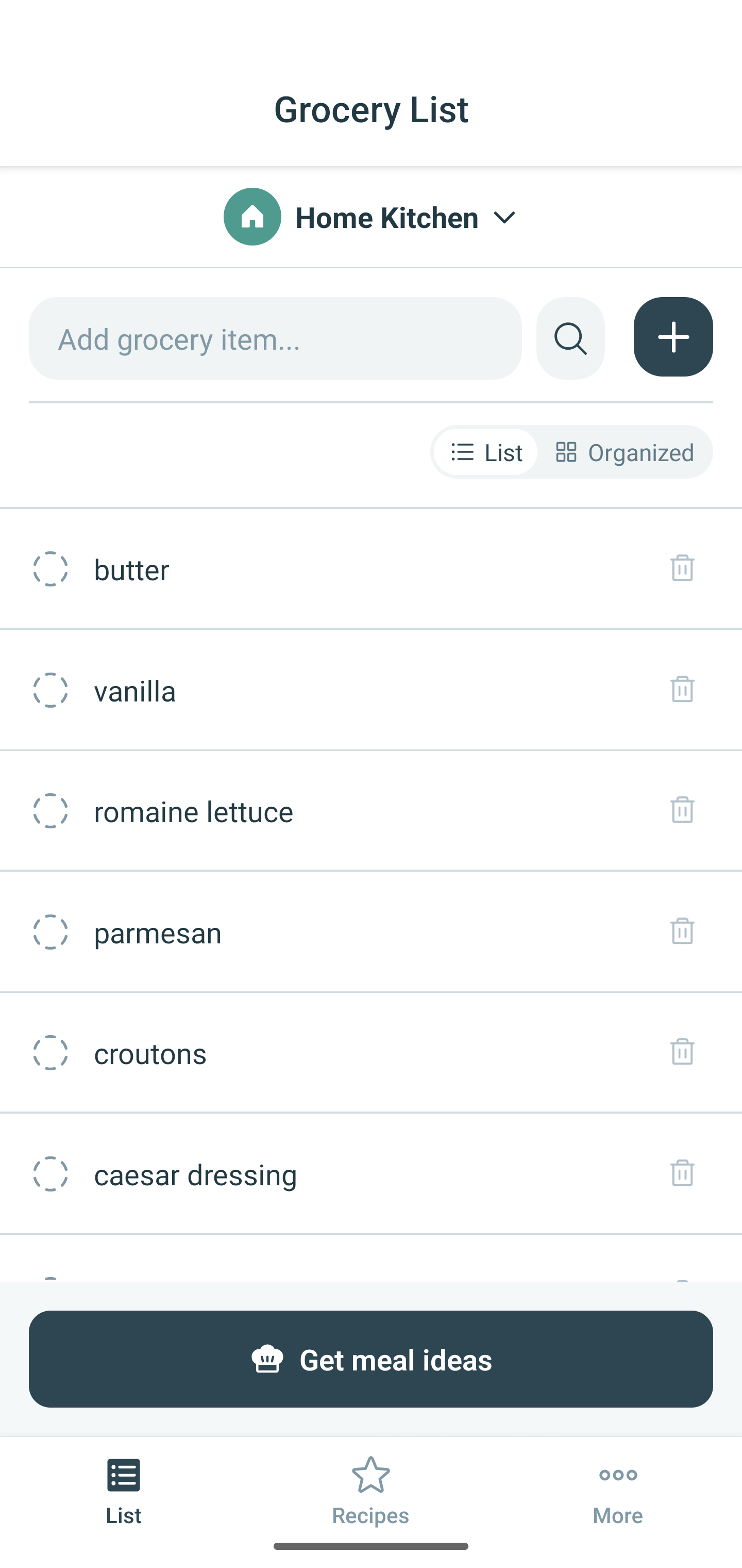 Grocery List - Smart shopping list